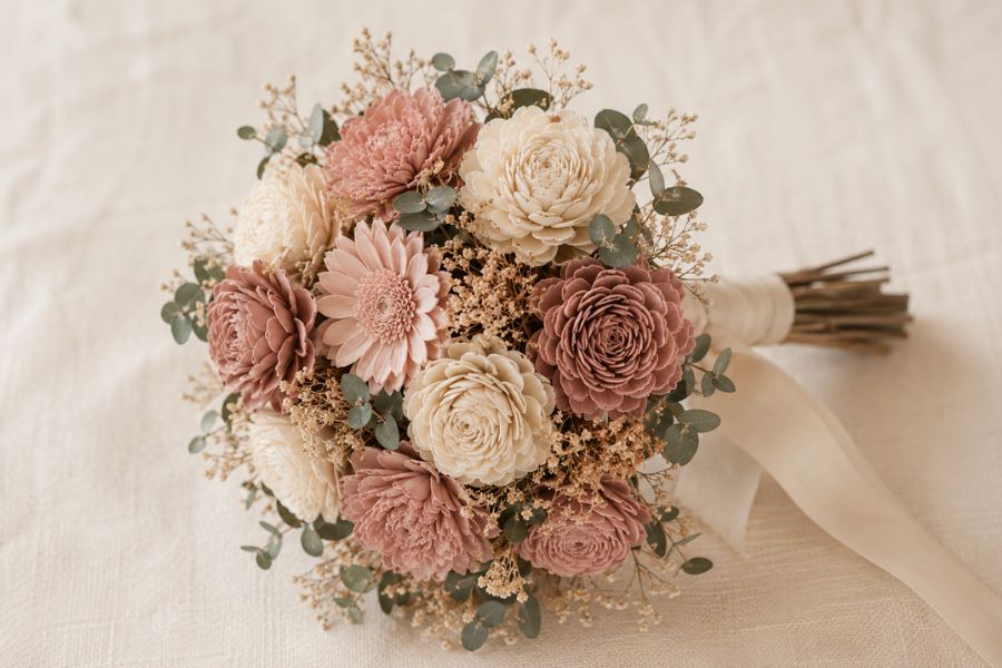 Bouquet sola flowers mariage Phocealys